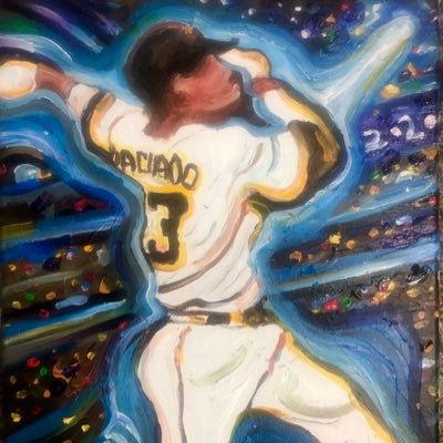 Michael Richard Rosenblatt founder of Rosenblatt Art  has been painting the SD Padres since 2014 &  with : Facebook/TheTonyGwynnMemorialPainting