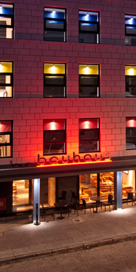 Bauhaus Hotel + Kitchen
set in the heart of aberdeen city centre, our contemporary, iconic granite building opened its doors in November 2009.