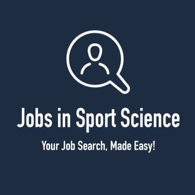 Follow us for the latest job opportunities in SPORT SCIENCE! Your Job Search, Made Easy! #jobsinsportscience #sportscience #jobs