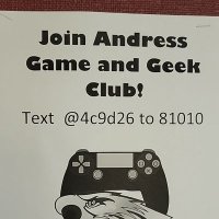 Andress High School Game and Geek Club(@AHSGameandGeek) 's Twitter Profile Photo
