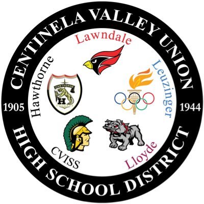 Official Twitter for the Centinela Valley Union High School District, the #1 district in the South Bay! Every student ready for college, career…and life!