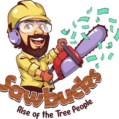 Sawbucks - Rise of the Tree People is a lightweight dice rolling and resource management game for 2-4 players. Start a tree care company and make Sawbucks!