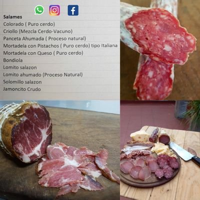 Embutidos Artesanales del campo a la ciudad
Salamines. Bondiolas. Pancetas. Mortadela. Jamon Crudo. Lomitos 
Envios en #LAPLATA y #Caba