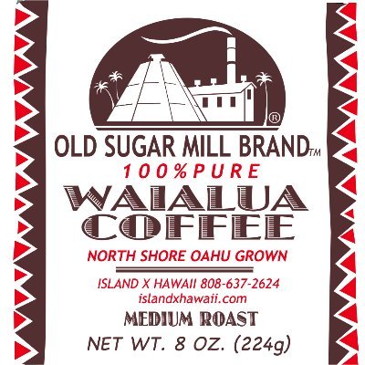 Island X Hawaii. Located in the Old Sugar Mill in Waialua.
Specializing in Waialua Coffee, Waialua Chocolate and a bunch of other 