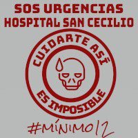 Twitter para alertar del peligro potencial para el paciente si no mejoran las condiciones de l@s médic@s de Urgencias del Hospital clínico San Cecilio (Granada)