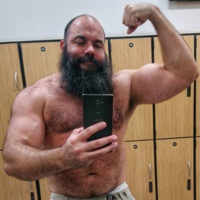 Big Bearded Beefy MAN. I Admire Masculine MEN & All Things MANLY. Bareback ONLY