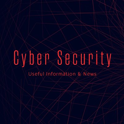 cybersecweb's profile picture. Useful Information & News