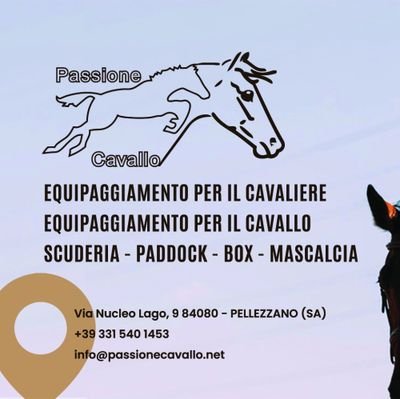 Selleria Passione Cavallo
Appassionatamente a cavallo è il nostro motto, lo vogliamo condividere con voi.
 3315401453- info@passionecavallo.net