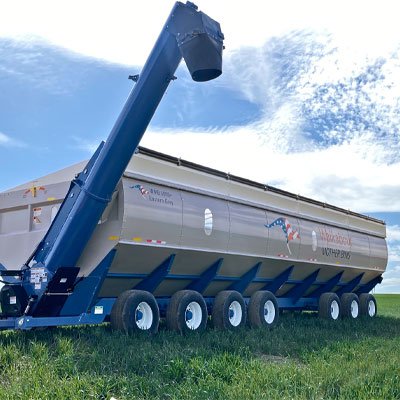 A WMB dramatically increases harvest efficiency and productivity. Provides portable, in-field storage so combines run continuously.  Sales: 605-530-4346