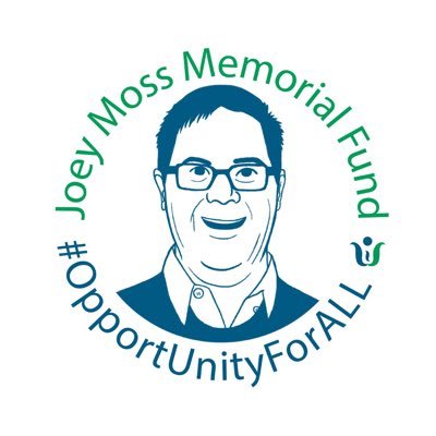 JoeyMossFund's profile picture. Established in 2020 to continue Joey's legacy of advocating for employment and other meaningful opportunities for people with diverse abilities