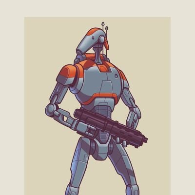 A B1 Unit ready to annihilate any Fleshbag or any other Droid that gets in the way.

19