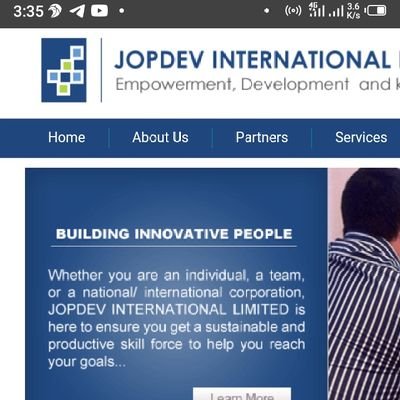 Jopdev International Limited is an international development company which provides innovative, high quality, bespoke training, research and development solutio