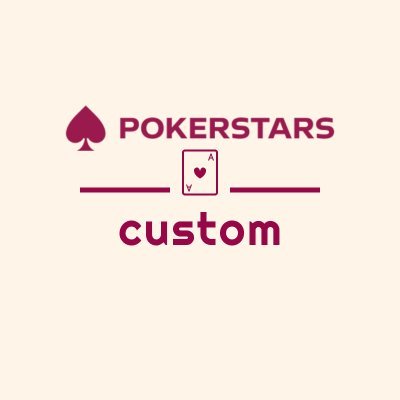 PokerStarsの背景、カードのカスタム販売をしてます！下のホームページより御覧下さい！