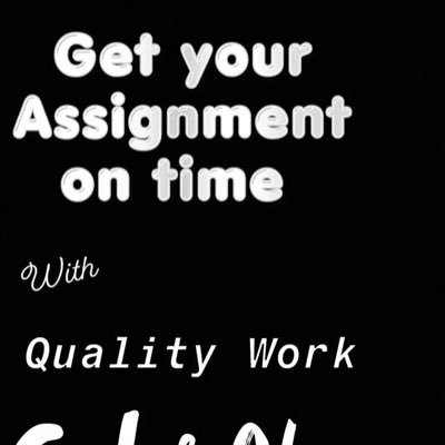 LHomeworkhelp's profile picture. Contact for academic assistance 
Email:assignmentlara@gmail.com
24hrs Availability