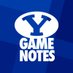 BYU Game Notes (@byugamenotes) Twitter profile photo BYU Game Notes (@byugamenotes) Twitter profile photo