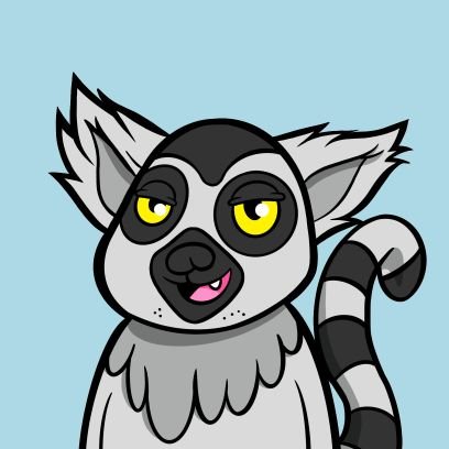 3333 Programmatically Generated NFT Lemurs on the Solana blockchain