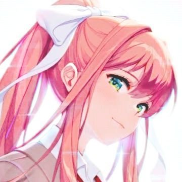Posting images of Monika DDLC. Please support the artists who's works I share.