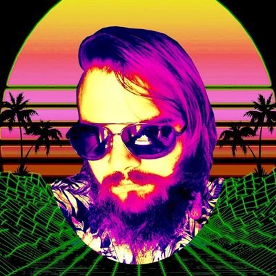 bearded dude + Hawaiian shirts