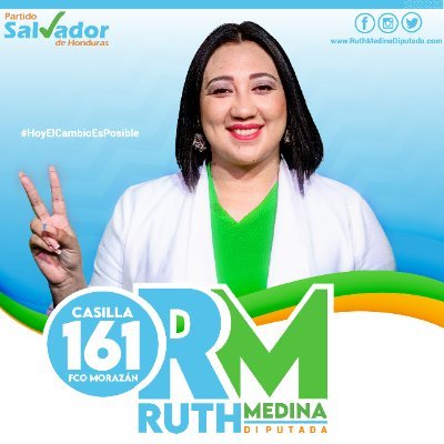 Candidata a Diputada 2022-2026 por el Partido Salvador Honduras. Periodista, Esposa, Madre y sierva de Dios pero sobre todas las cosas ¡HONESTA! Casilla 161 F.M