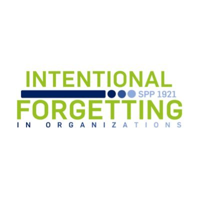 16 Lehrstühle, 13 Unis, 8 Projekte, 1 Thema: Intentional Forgetting in Organisationen #SPP1921