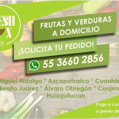 Frutas y verduras a domicilio.    Calidad y frescura‼️