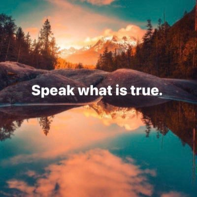 Speak truth. Even when no one else is.