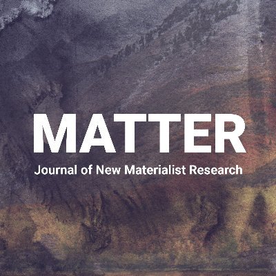 Journal of New Materialist Research #newmaterialism #feminism #politics, #epistemology #methodology #ethics #pedagogies #monism #knowledge.