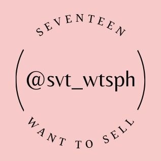 WANT TO SELL SVT MERCH RT