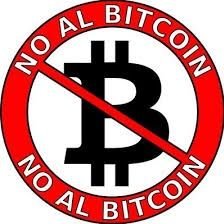 No al Bitcoin en El Salvador.