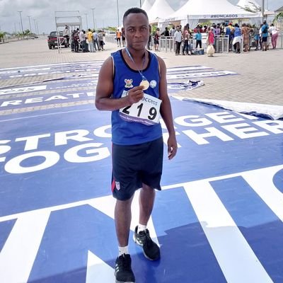 A proud Runner! Fitness instructor and CEO Adekunle fitness club yaba.The pain is our gain!