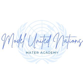 The official Model UN at Mater Academy. 🇺🇳 || Remind: @matermun21 ||✨Sponsor: Mr. Llaurador ||✨President: Michael McWhorter ||✨Vice President: Ailen Ontivero