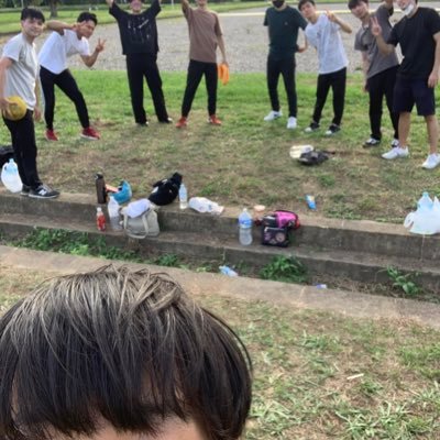 大阪の難波宮公園でドッジボールしてます！