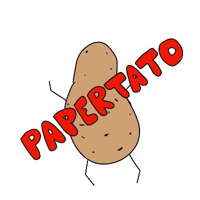 papertato's profile picture. Irreverent potatoes about to enter the metaverse. Minting whitelist coming soon.