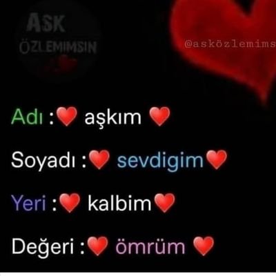 Sevgi saygı mutluluk olsun kalp kırmak deyil