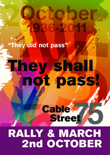 CableStreet75's profile picture. Cable Street 75 is a mobilising committee dedicated to organising a march and rally on the 2nd October to commemorate the victory over fascism at Cable Street.