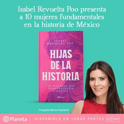 Maestra investigadora e historiadora del arte especializada en historia de México. El ADN de la Historia en ADN40. Autora Hijas de la Historia, Ed. Planeta.