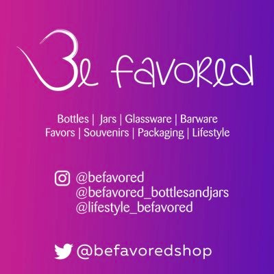 BeFavoredShop's profile picture. Bottles | Jars | Barware | Favors | Souvenirs | Packaging | Drinkware | Glassware  #whatyouwanthowyouwantit