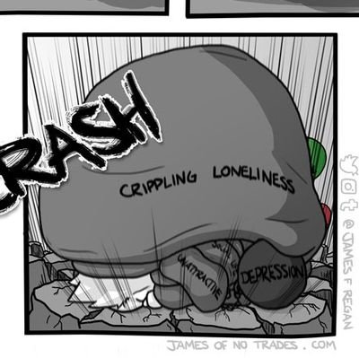 An endless hole in my heart with no way to fill it. The everlasting feeling of loneliness regardless of being surrounded by people just crushing one's soul.
