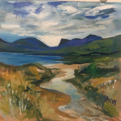 There are 900 Scottish Islands and I am challenging myself to paint them ALL .  I am a contemporary Scottish Artist Michelle Hynes