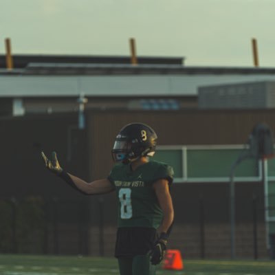 UseJacob's profile picture. Mountain Vista High School 22’ | 5’11 | 165lbs | Cornerback/WR | 3.9 GPA |