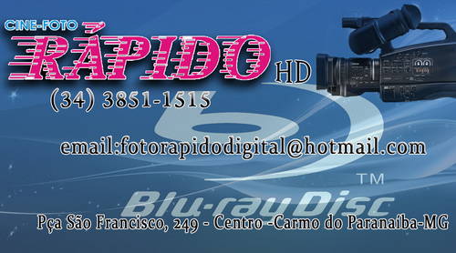 EMPRESA DE CINE-FOTO PROFISSIONAL FILMANDO E FOTOGRAFANDO OS MELHORES MOMENTOS DA VIDA DOS CLIENTES. AGORA FILMANDO EM HD(ALTA DEFINIÇÃO) BLU-RAY.