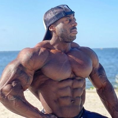 Black male bodybuilder