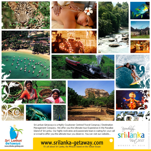 The official Twitter page of Sri Lankan Getaways. 
Seductive beaches and tempting water sports, magnificent landscapes
lazy lagoons, and so much more