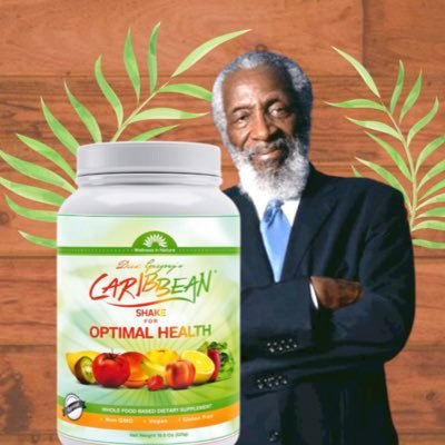 Dick Gregory’s 100% Vegan Caribbean Shake for Optimal Health is a unique Whole Food Based Dietary Supplement.