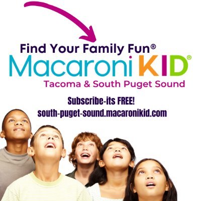 A Free Events Calendar sent Weekly via e-News. Also, see our 24/7 Website packed w/ Kids & Family events in the Tacoma area. #tacoma #events #lowcost #fun #free