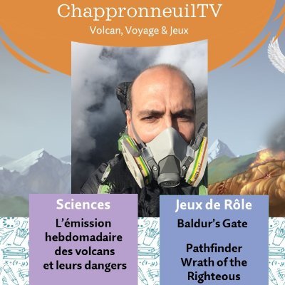 Vulcanologue. L'émission hebdomadaire de l'activité des volcans dans le🌍 & leurs dangers. On fait aussi des 🎮 pour se détendre :) Convivialité & Bienveillance