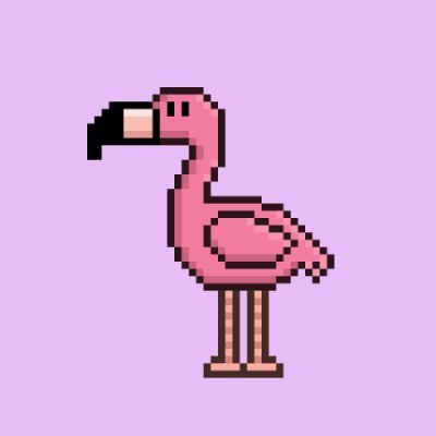 Flamingo is a handmade pixel art collection of 350 unique artwork made with love. Access at https://t.co/qmabGkY2zG