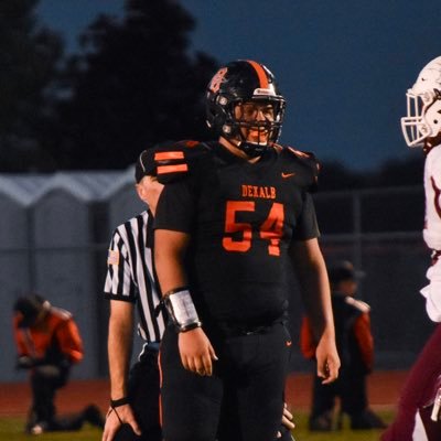 DeKalb High School ‘23 Football #54 OL/DL 6’2 290lbs 3.5 Gpa nathanhoard05@gmail.com                           UW-Platteville Commit