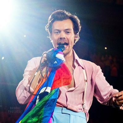 I post photos and footages of harry styles carrying a pride flag after every Love On Tour show