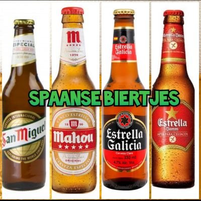 Nog even en u kunt bij ons lekkere Spaanse biertjes bestellen.